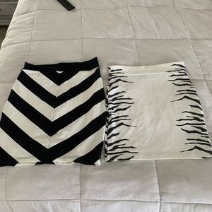 2 BEBE mini skirts